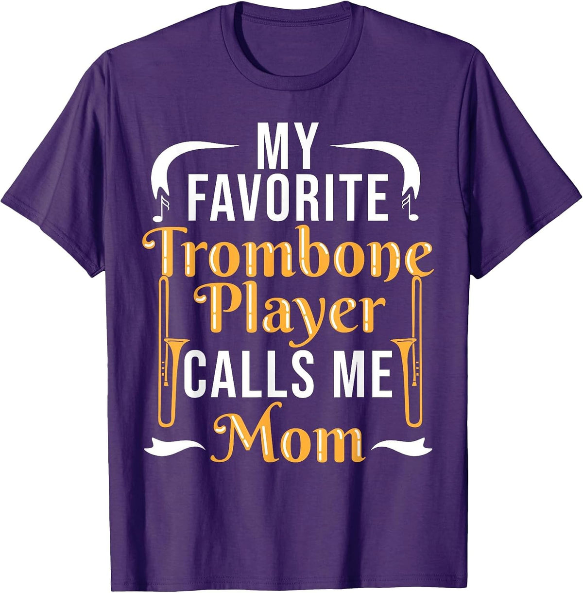 Trombone Player Mama Trombone Player T-Shirt - Purple