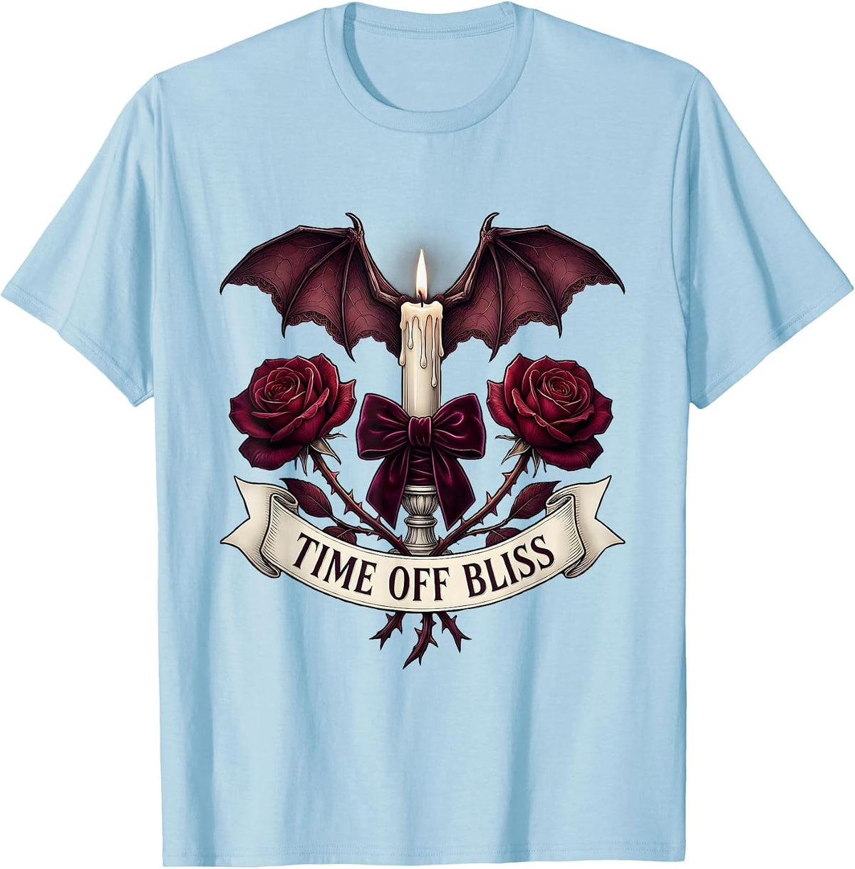 Men's Time Off Bliss Labor Day Relaxation Design T-Shirt - Baby Blue