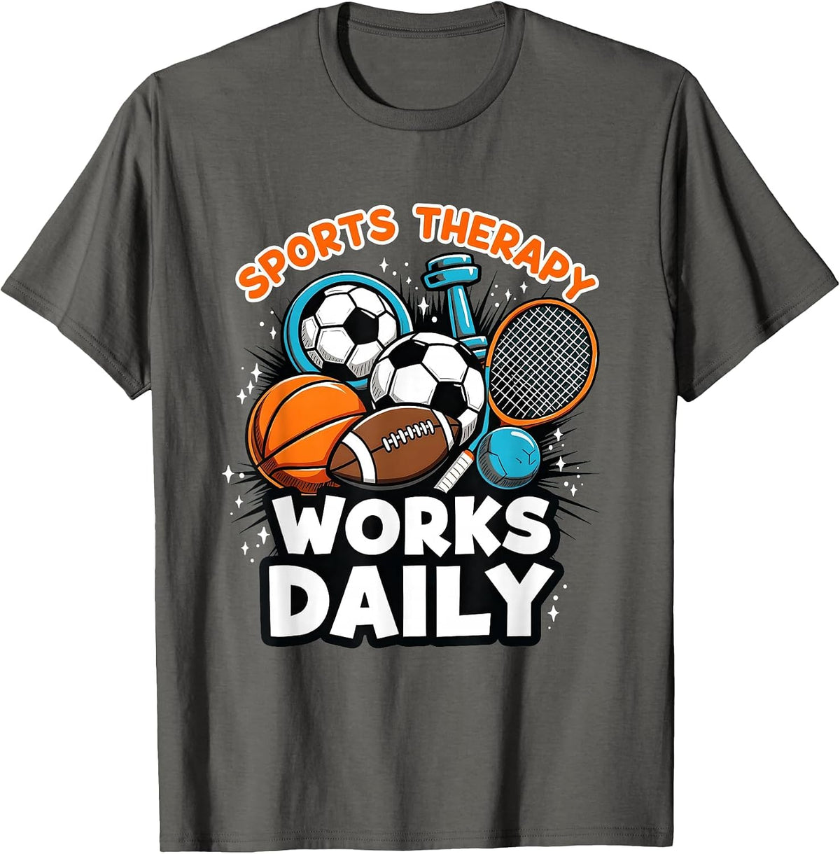 Sports Therapy Works Daily Athletic Graphic T-Shirt - Asphalt Grey