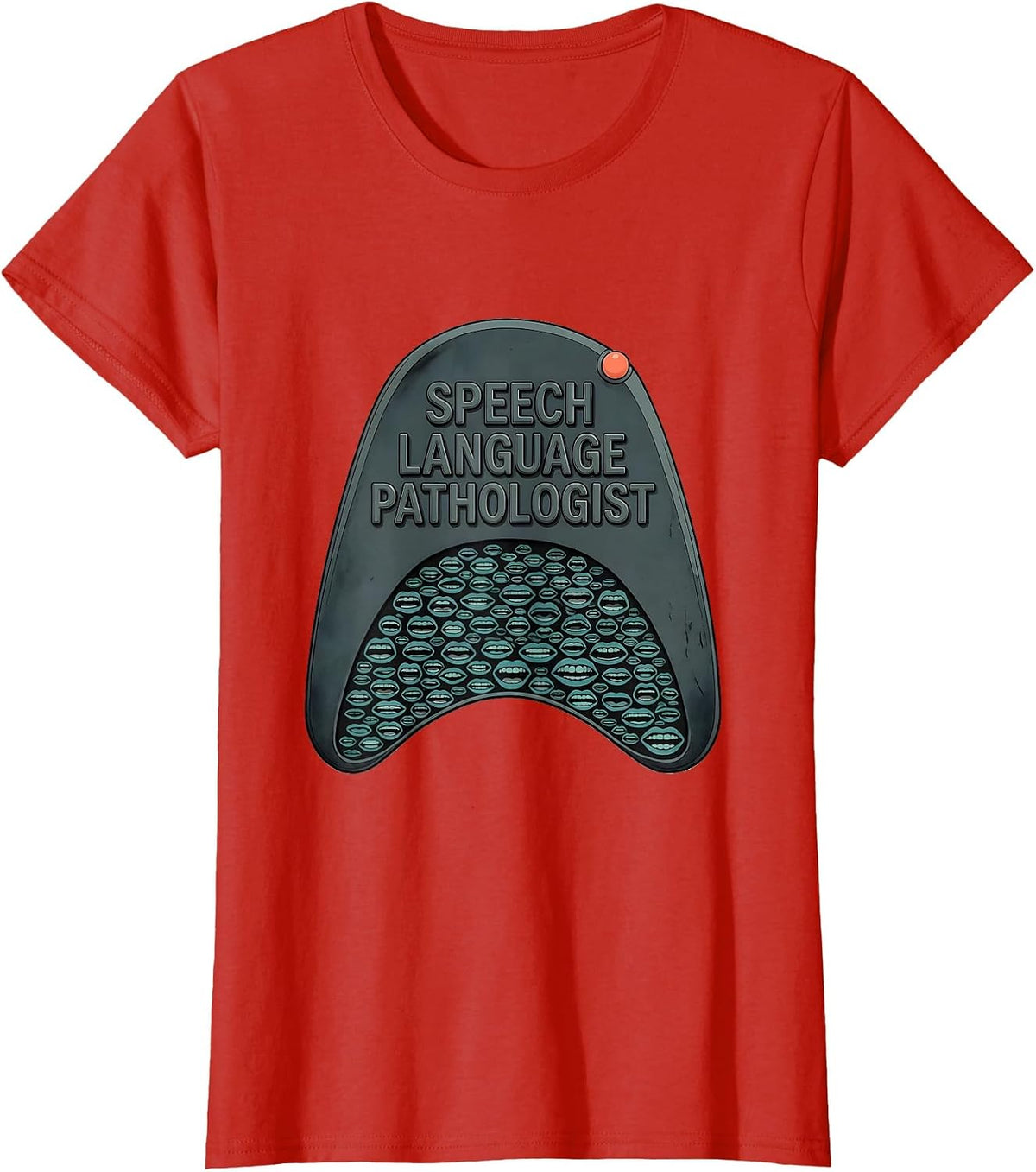 Speech Language Pathologist Midcentury Modern SLP Therapist T-Shirt - Red