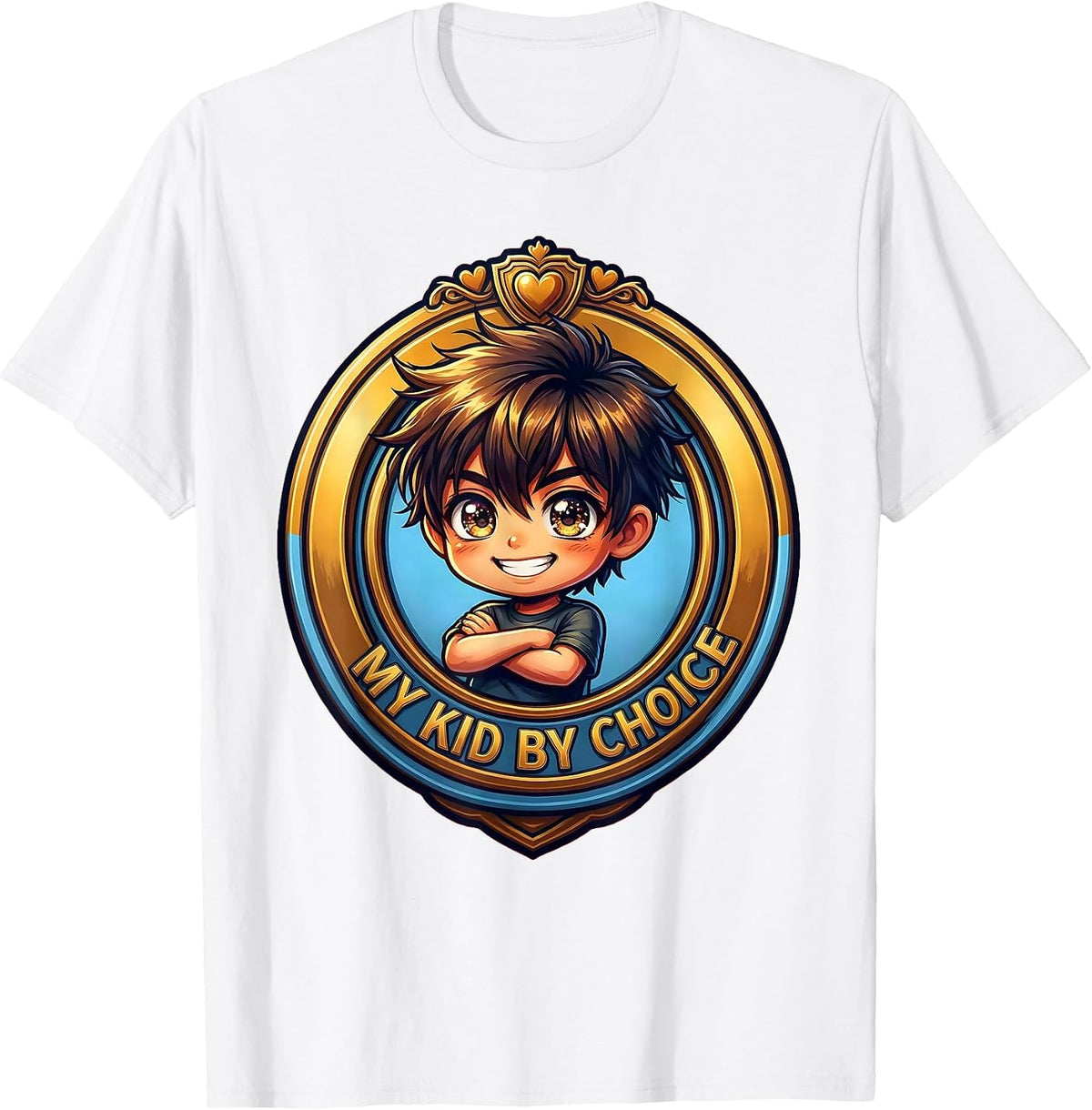 Men's My Kid By Choice Son In Law Favorite Child Design T-Shirt - White