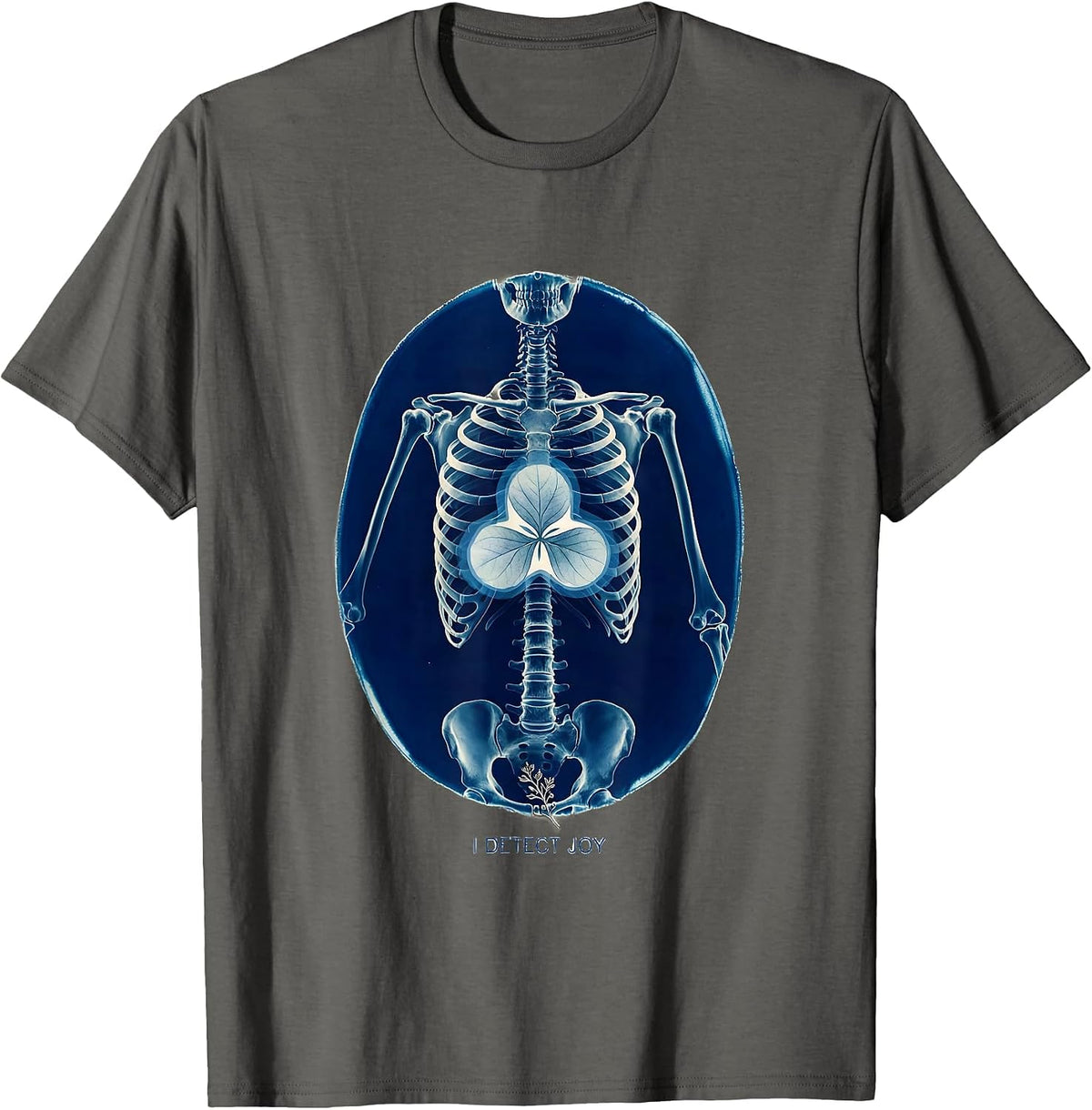Men's I Detect Joy Cyanotype Radiology Tech Humor Gift T-Shirt - Asphalt Grey
