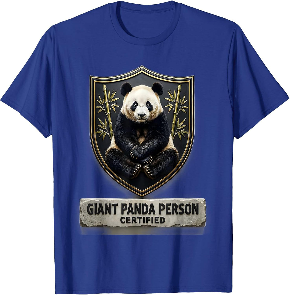 Giant Panda Person, Certified Cute Panda Lover Gift T-Shirt - Royal Blue