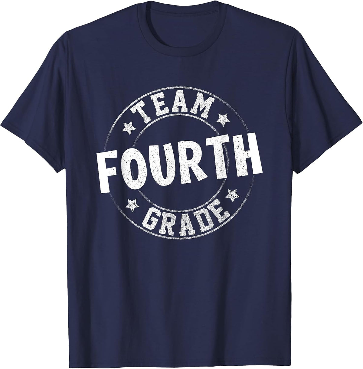 Team Fourth Grade Teacher Student Back to School 4th Grade T-Shirt - Navy Blue