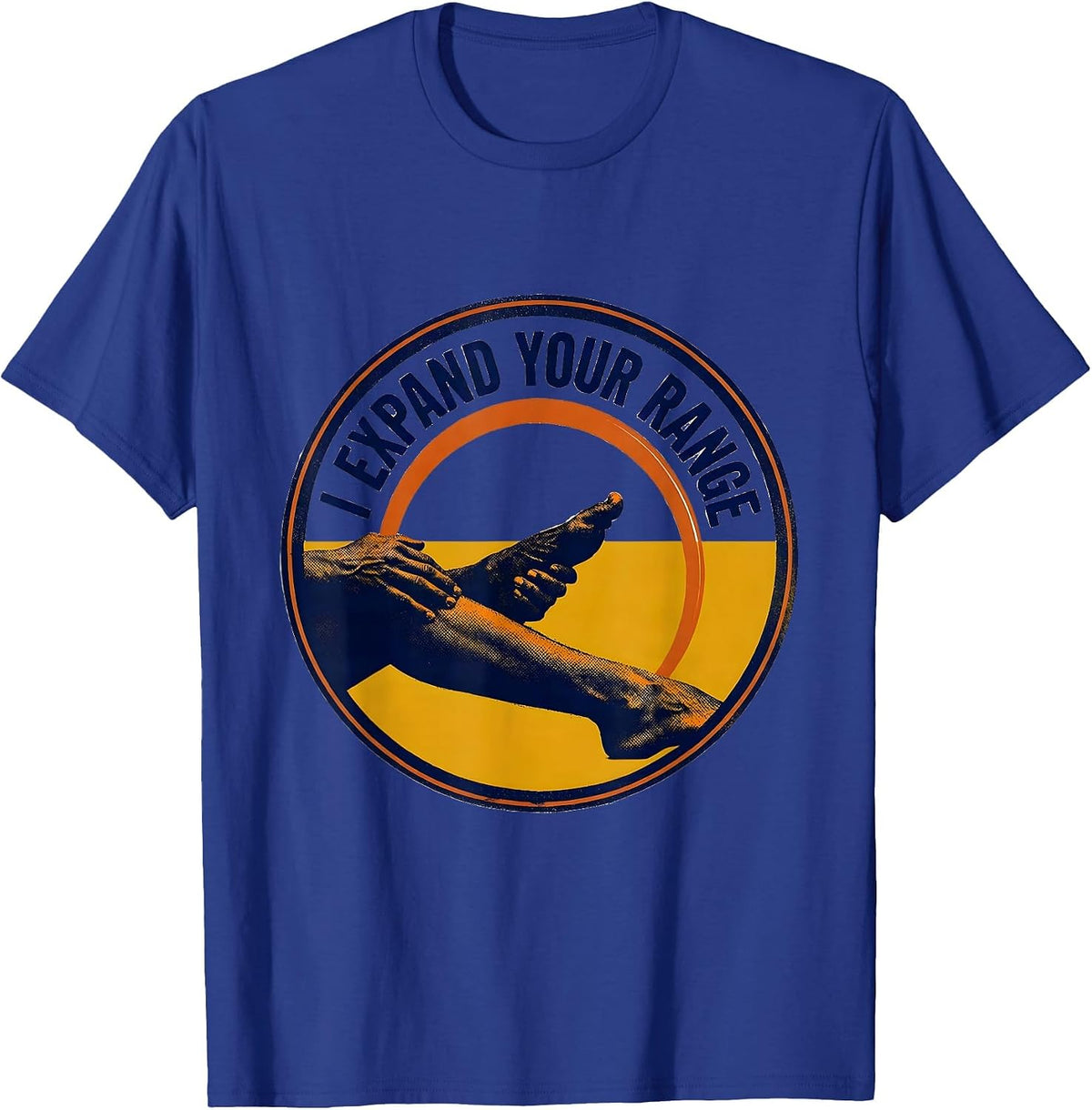 Men's I Expand Your Range Funny Physical Therapist PT Gift T-Shirt - Royal Blue