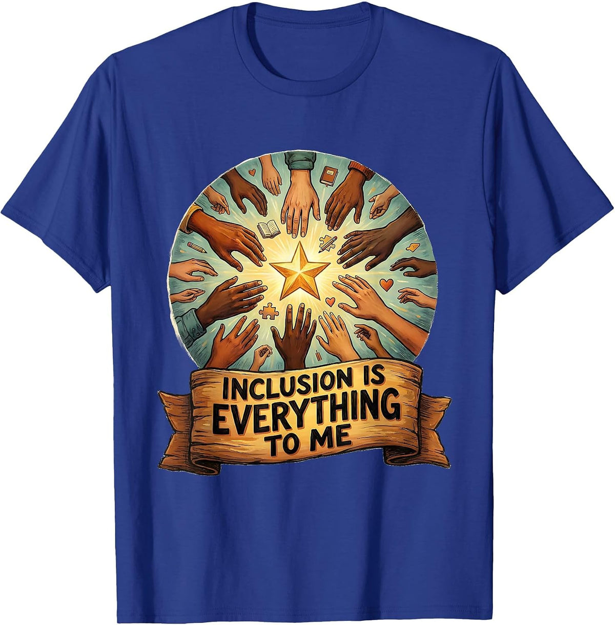 Inclusion Is Everything Special Education Teacher T-Shirt - Royal Blue