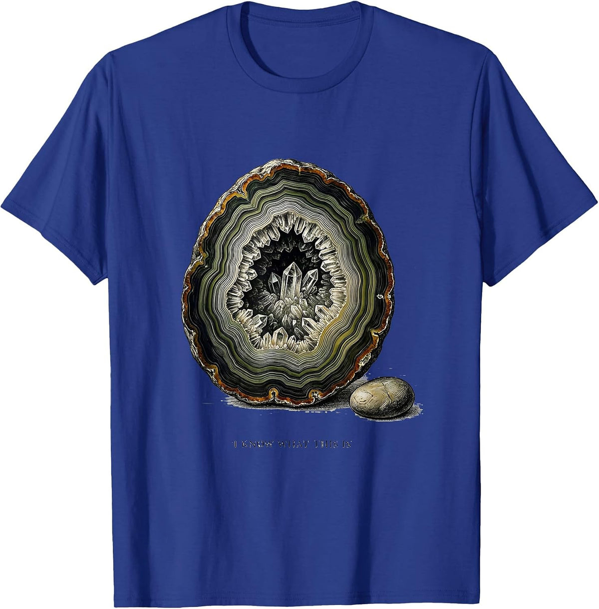 I Know What This Is Botanical Geology Rock Collector Humor T-Shirt - Royal Blue