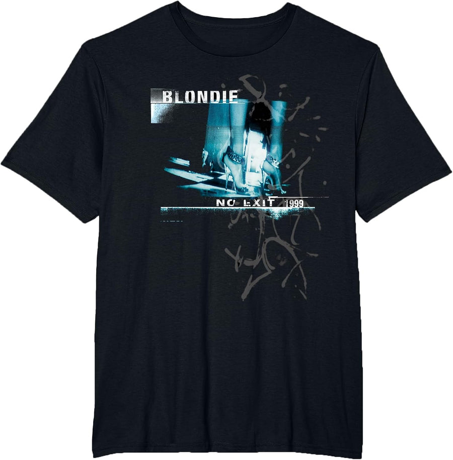 Blondie - No Exit Abstract Collage Art T-Shirt - Black