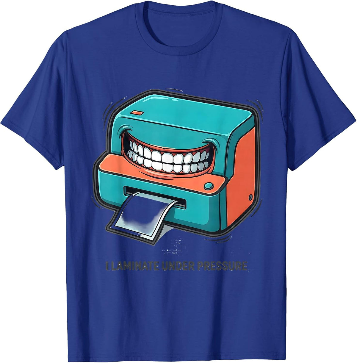 Men's I Laminate Under Pressure Funny Special Education Teacher T-Shirt - Royal Blue