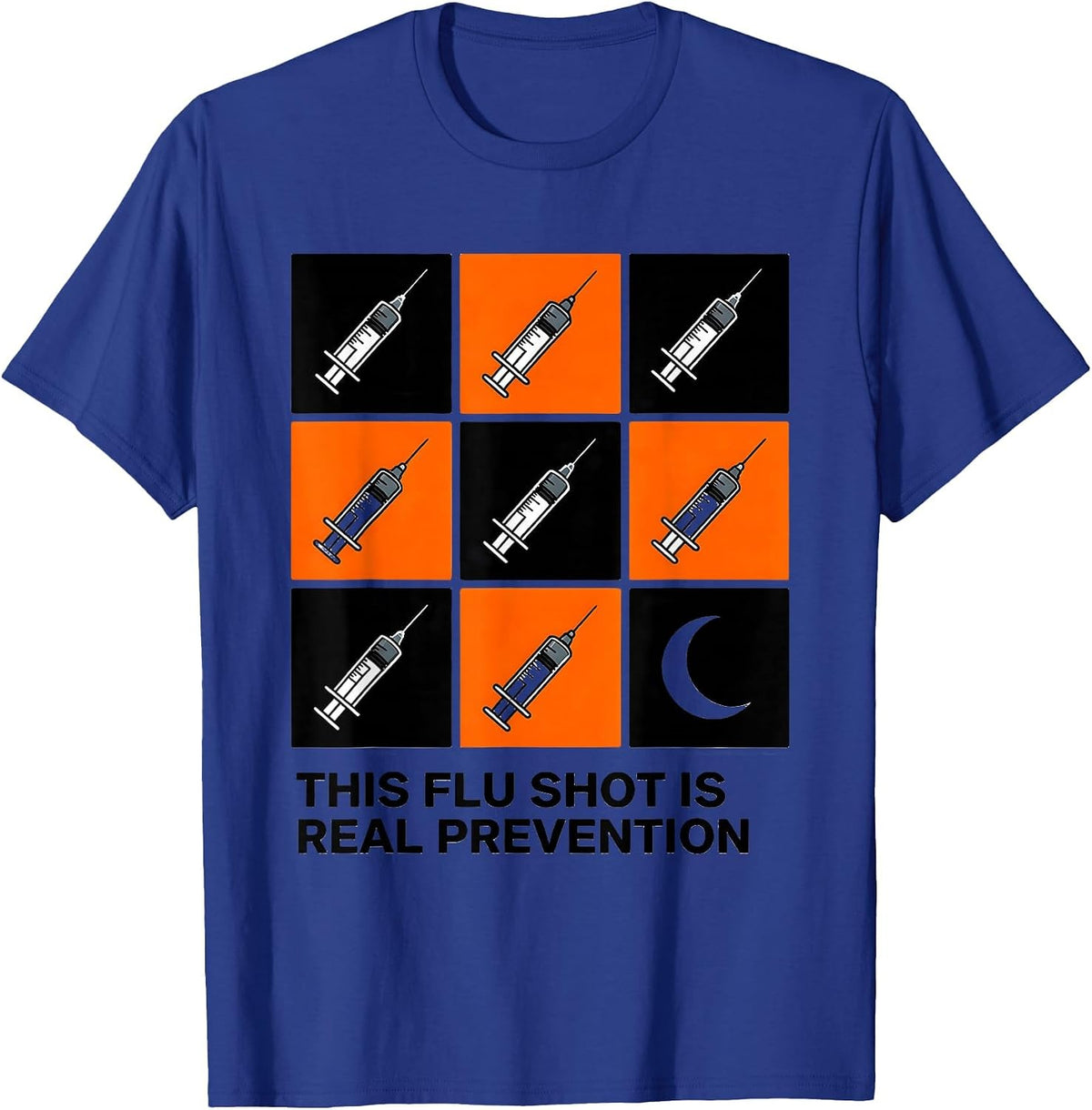 Men's This Flu Shot Is Real Prevention Funny Nurse Doctor T-Shirt - Royal Blue