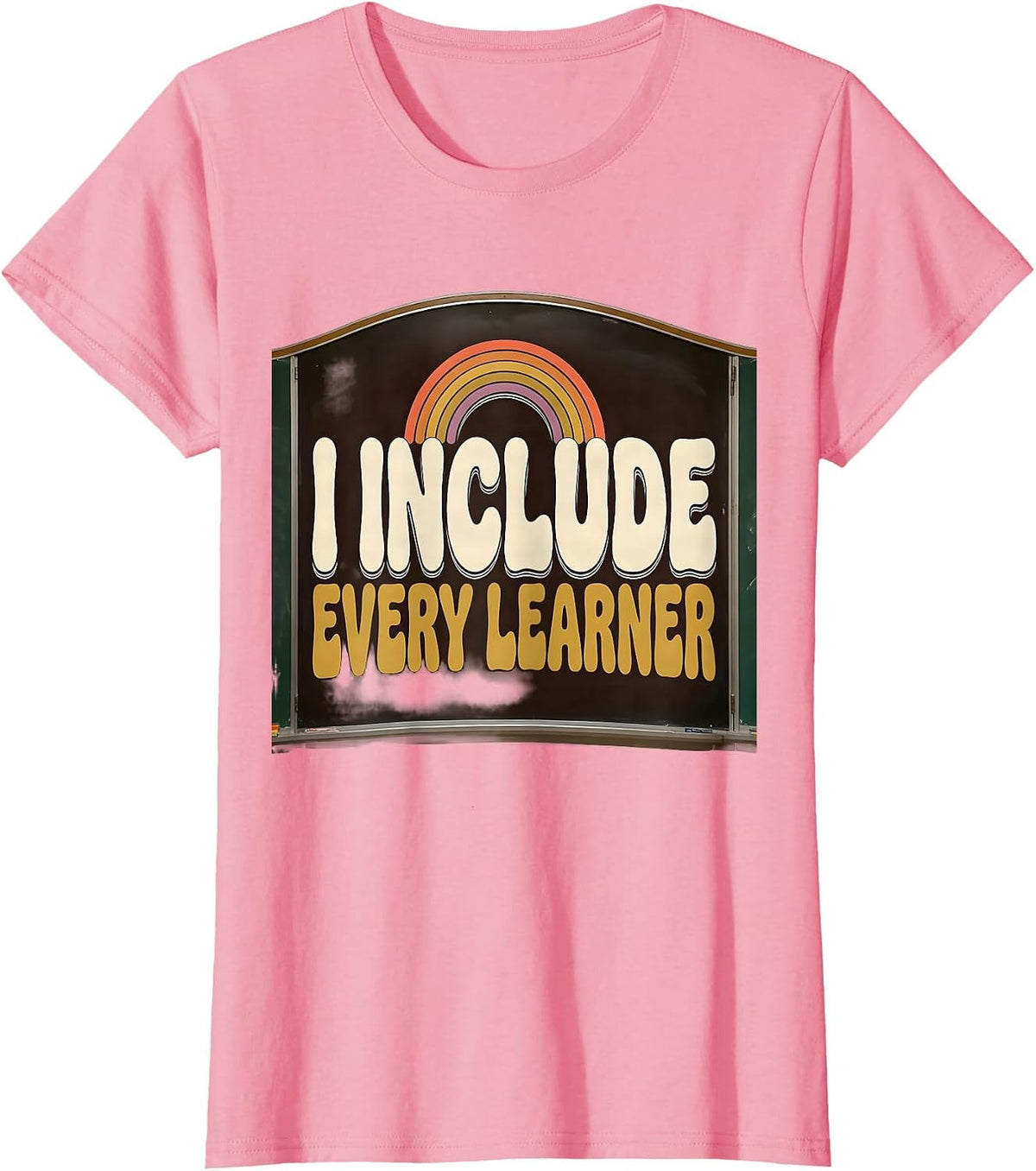 Women's I Include Every Learner Retro 70s Special Education Teacher T-Shirt - Pink