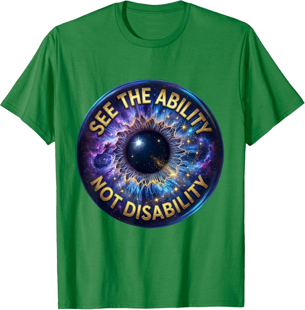 Men's See The Ability Not Disability Special Ed Teacher T-Shirt - Kelly Green