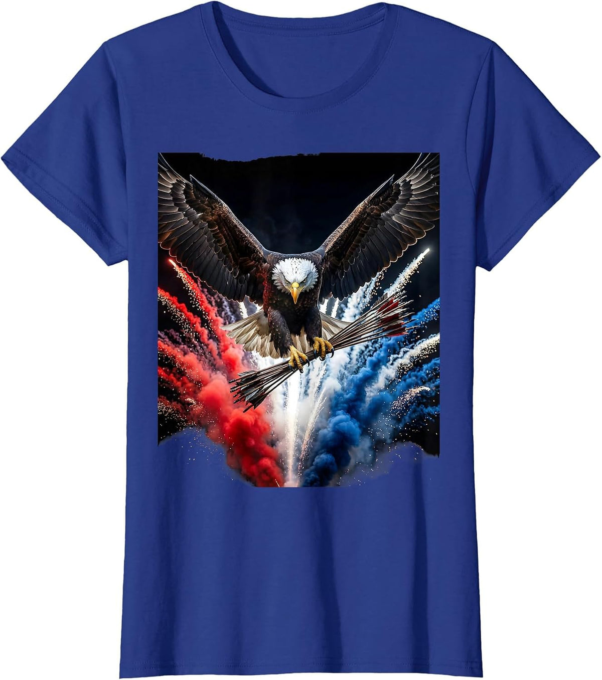 Women's Eagle Thirteen Arrows 250th Anniversary USA T-Shirt - Royal Blue