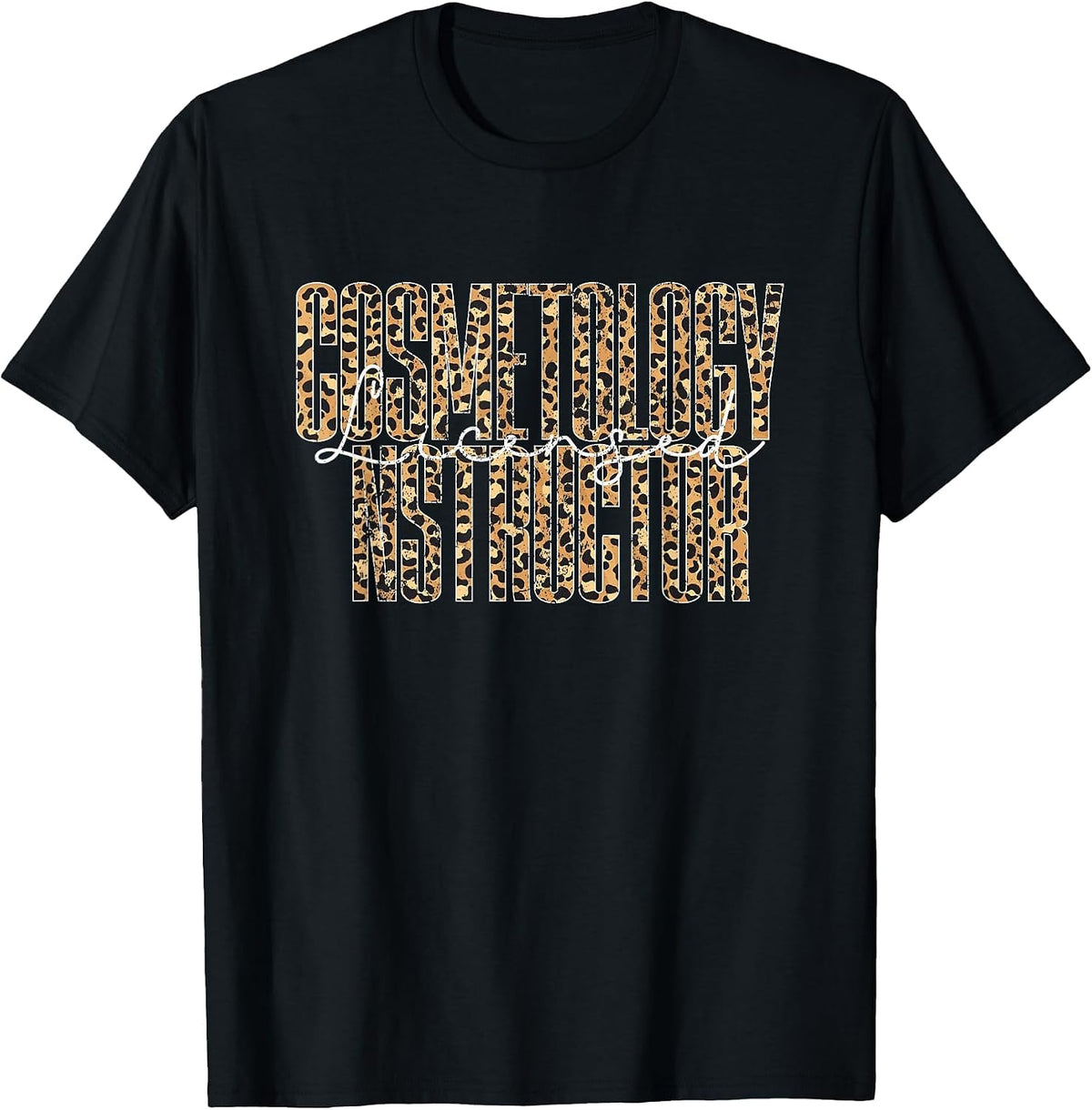Vintage Licensed Cosmetology Instructor T-Shirt - Black