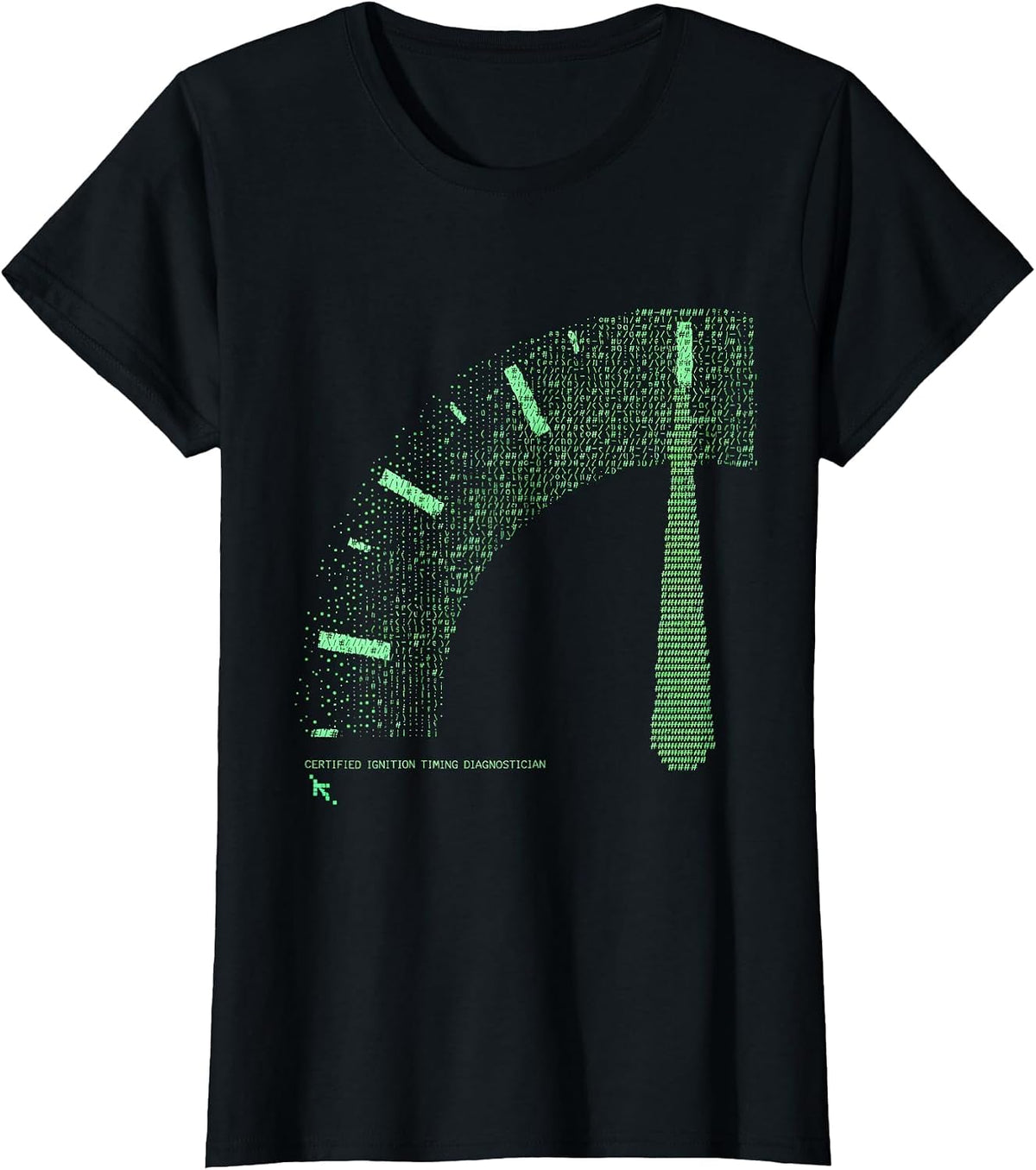 Certified Ignition Timing Diagnostician Funny Mechanic T-Shirt - Black