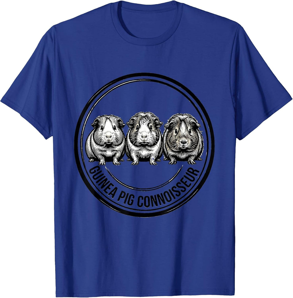 Men's Guinea Pig Connoisseur Funny Cavy Lover Pet Owner T-Shirt - Royal Blue