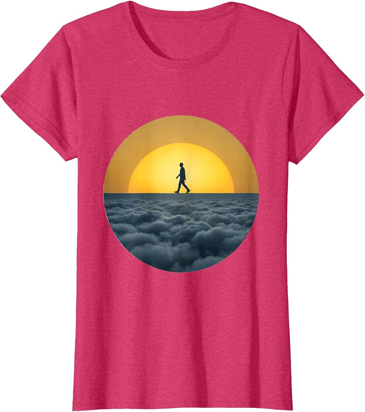 Women's Stepping Into Light Suicide Prevention Awareness T-Shirt - Red Heather