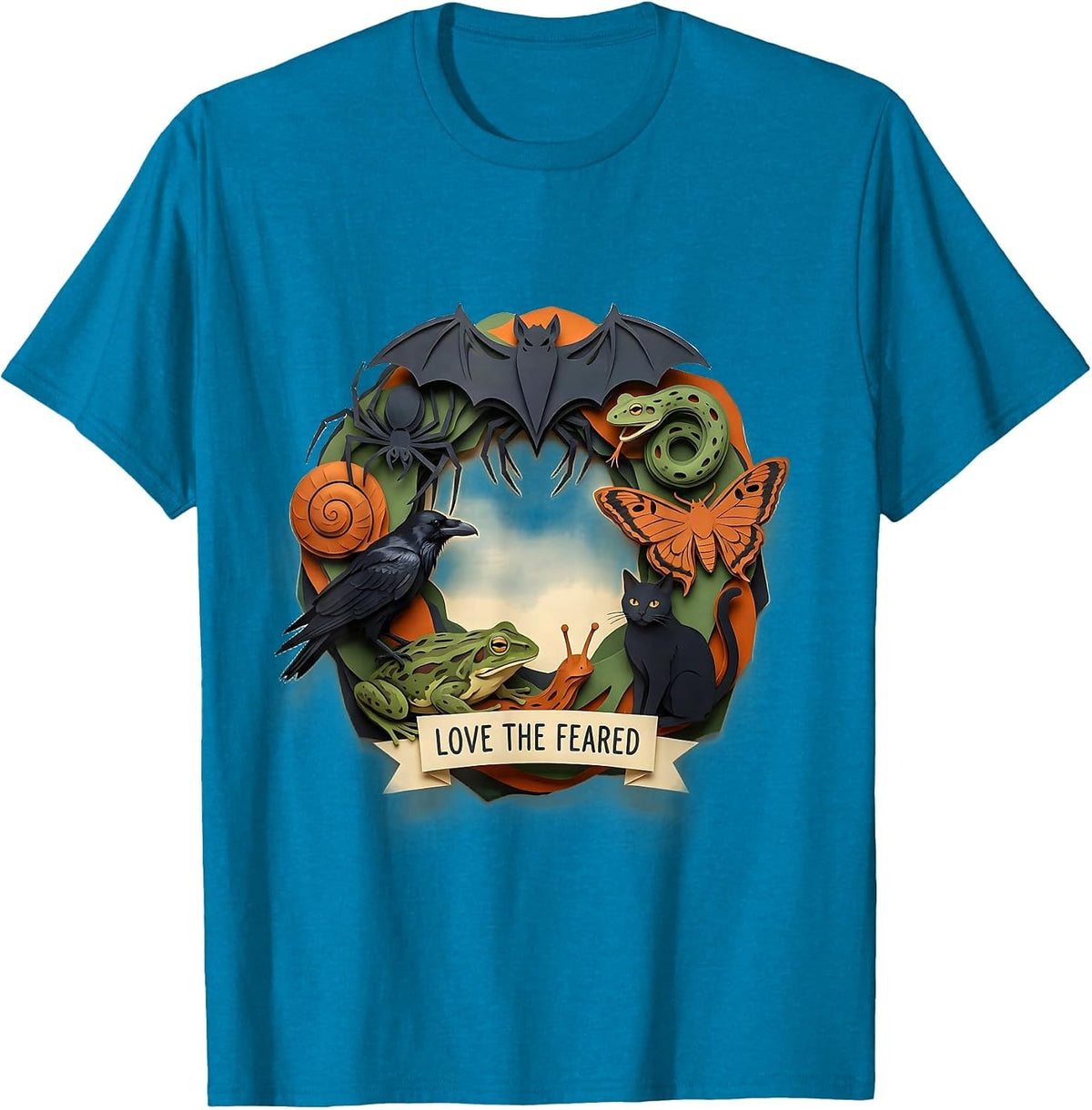 Love The Feared Cute Misunderstood Creatures Animal Lover T-Shirt - Sapphire Blue