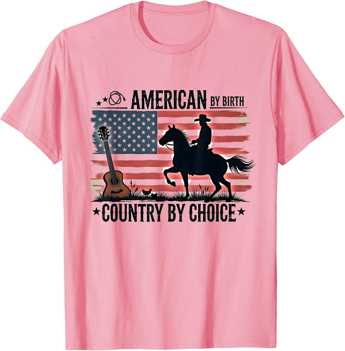 Mademark 4th of July - Men T-Shirt - Pink-american By Birth Country By Choice