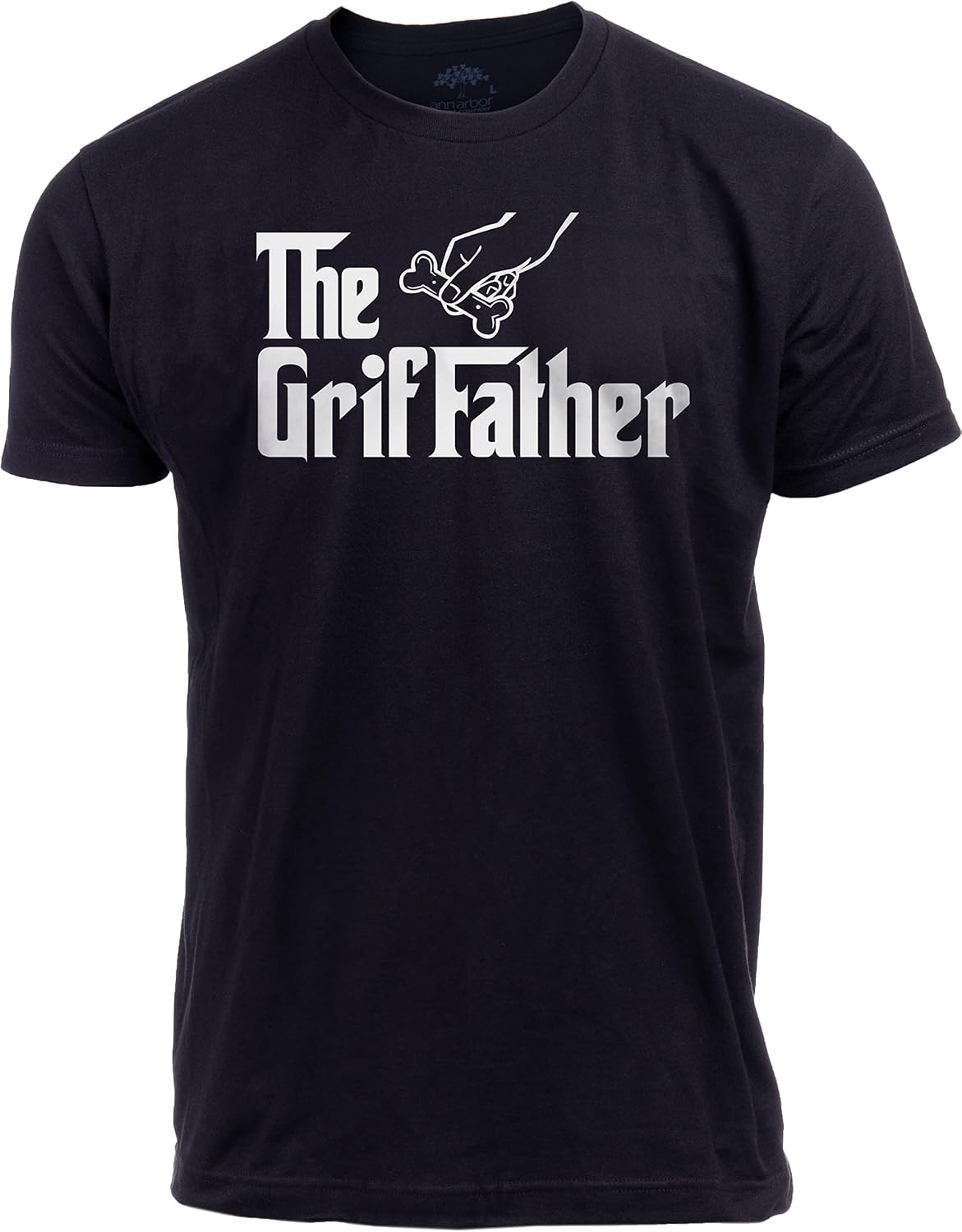 The Dogfather - Dog Father Dad Owner Funny Cute Pup Doggo Tee Fun Pet Humor Daddy T-Shirt for Men - Griffon