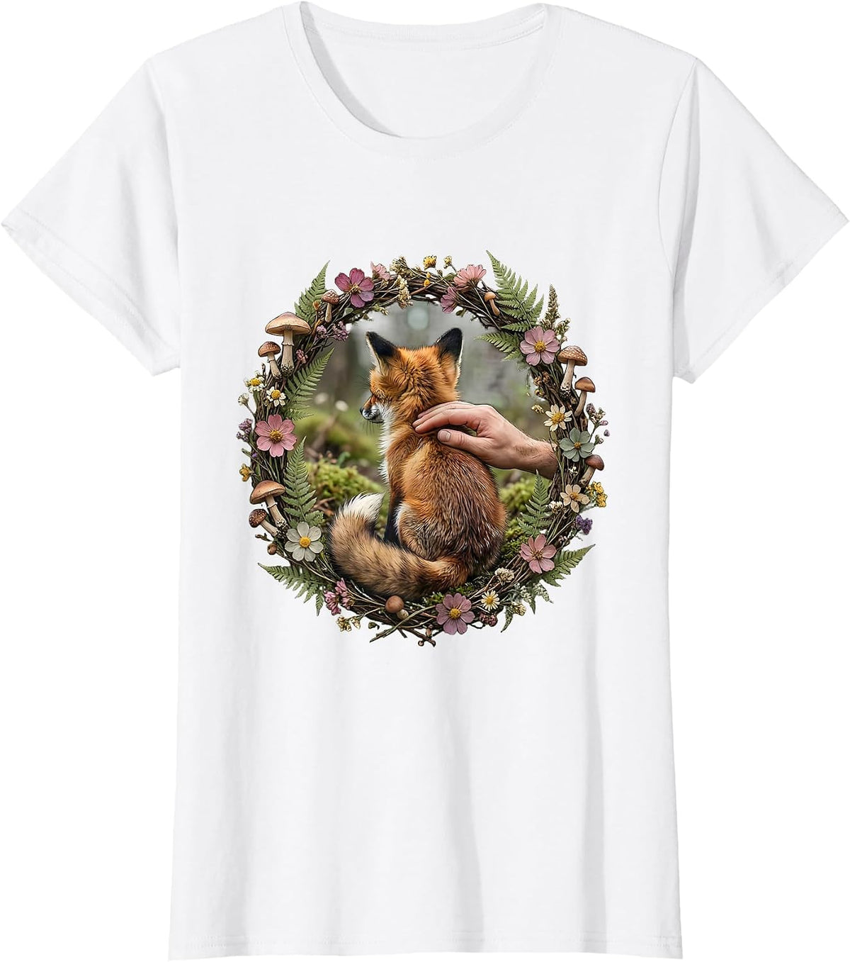 Women's Dear Person Behind Me Shoulder Pat Graphic T-Shirt - White