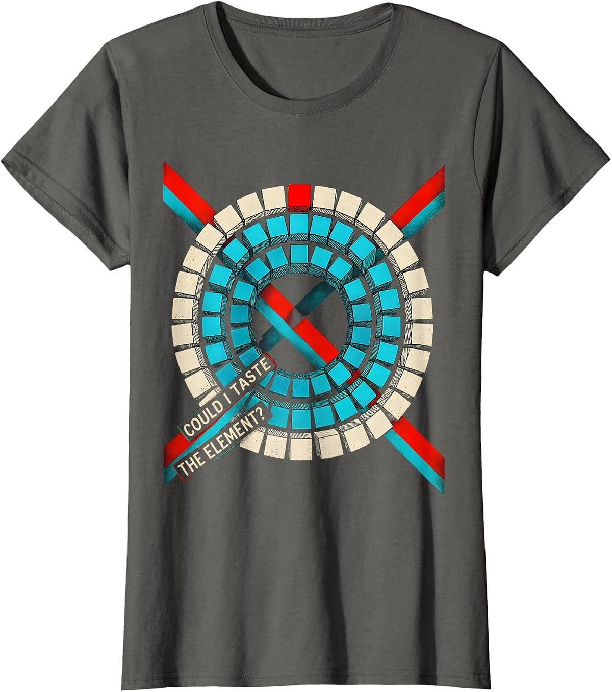 Women's Could I Taste The Element Funny Periodic Table Chemistry T-Shirt - Asphalt Grey