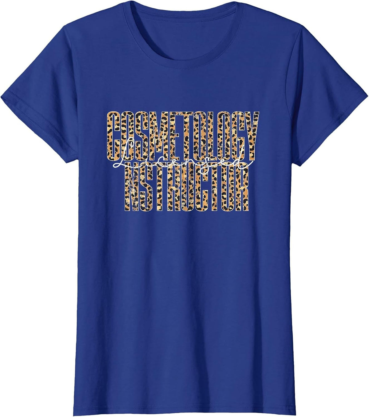 Vintage Licensed Cosmetology Instructor T-Shirt - Royal Blue