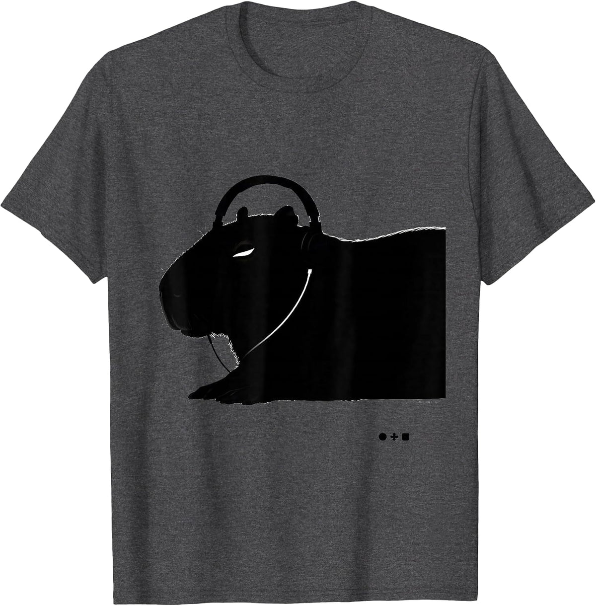 Men's Capybara Gamer Meme Humor Animal Lover Gift T-Shirt - Dark Heather Grey