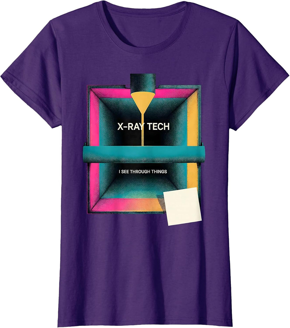 Women's X-Ray Tech I See Through Things Funny Radiology Rad Tech T-Shirt - Purple