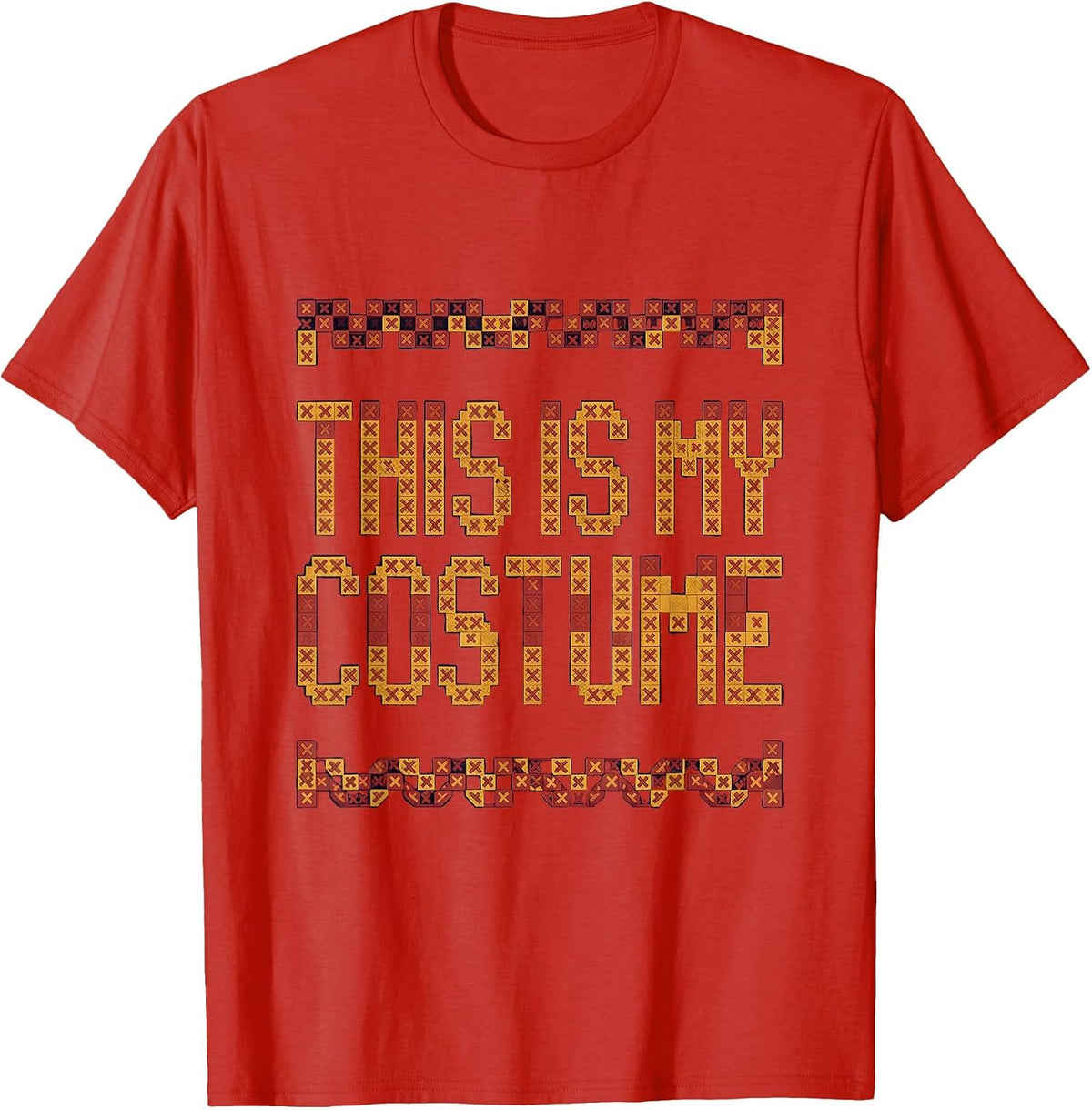 This Is My Costume Funny Halloween Alternative T-Shirt - Red