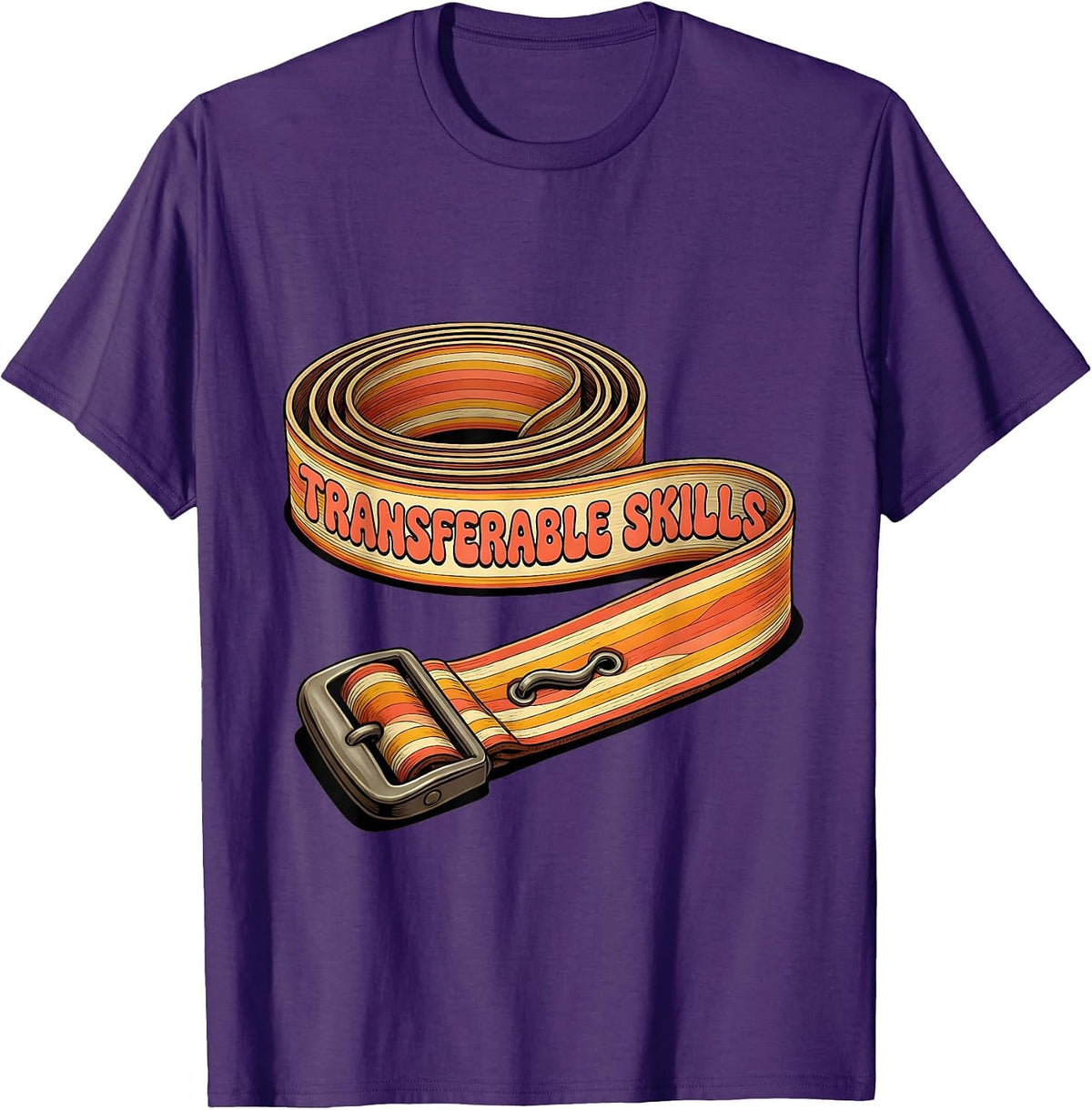 Transferable Skills Retro 70s Physical Therapist OT Gift T-Shirt - Purple