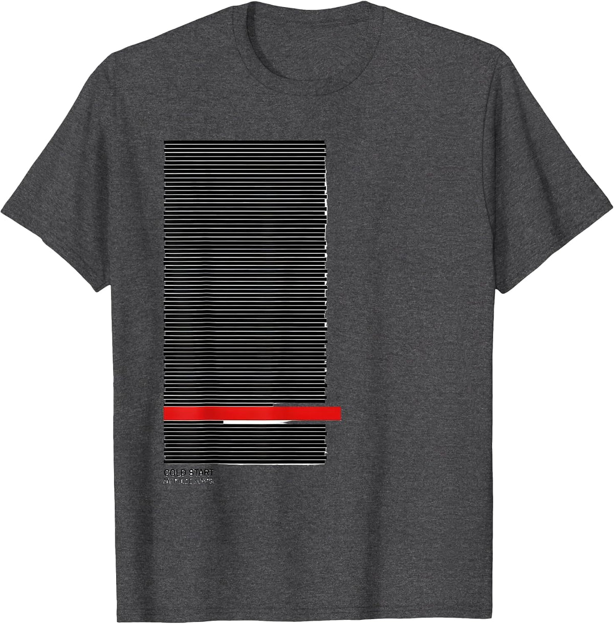 Men's Cold Start My Pulse Jumps Funny Car Guy Auto Mechanic Racing T-Shirt - Dark Heather Grey