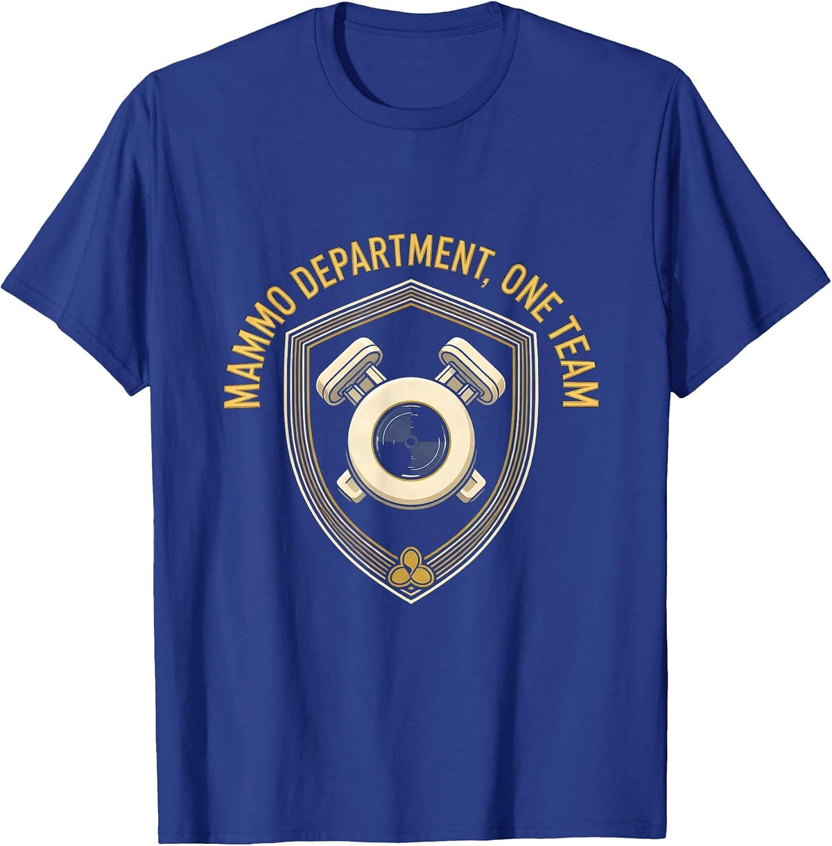 Mammo Department One Team Radiology Tech Rad Tech X-Ray T-Shirt - Royal Blue