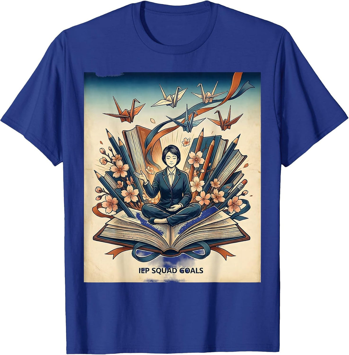 Men's IEP Squad Goals Special Education Teacher Design T-Shirt - Royal Blue