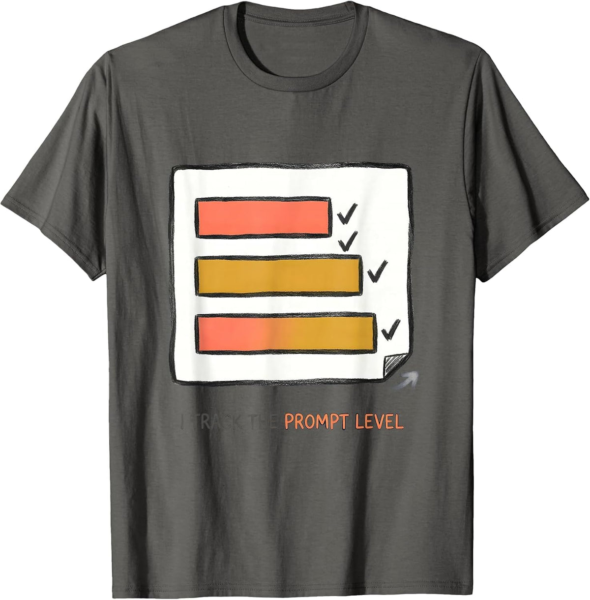 Men's I Track The Prompt Level Special Education Teacher SPED T-Shirt - Asphalt Grey