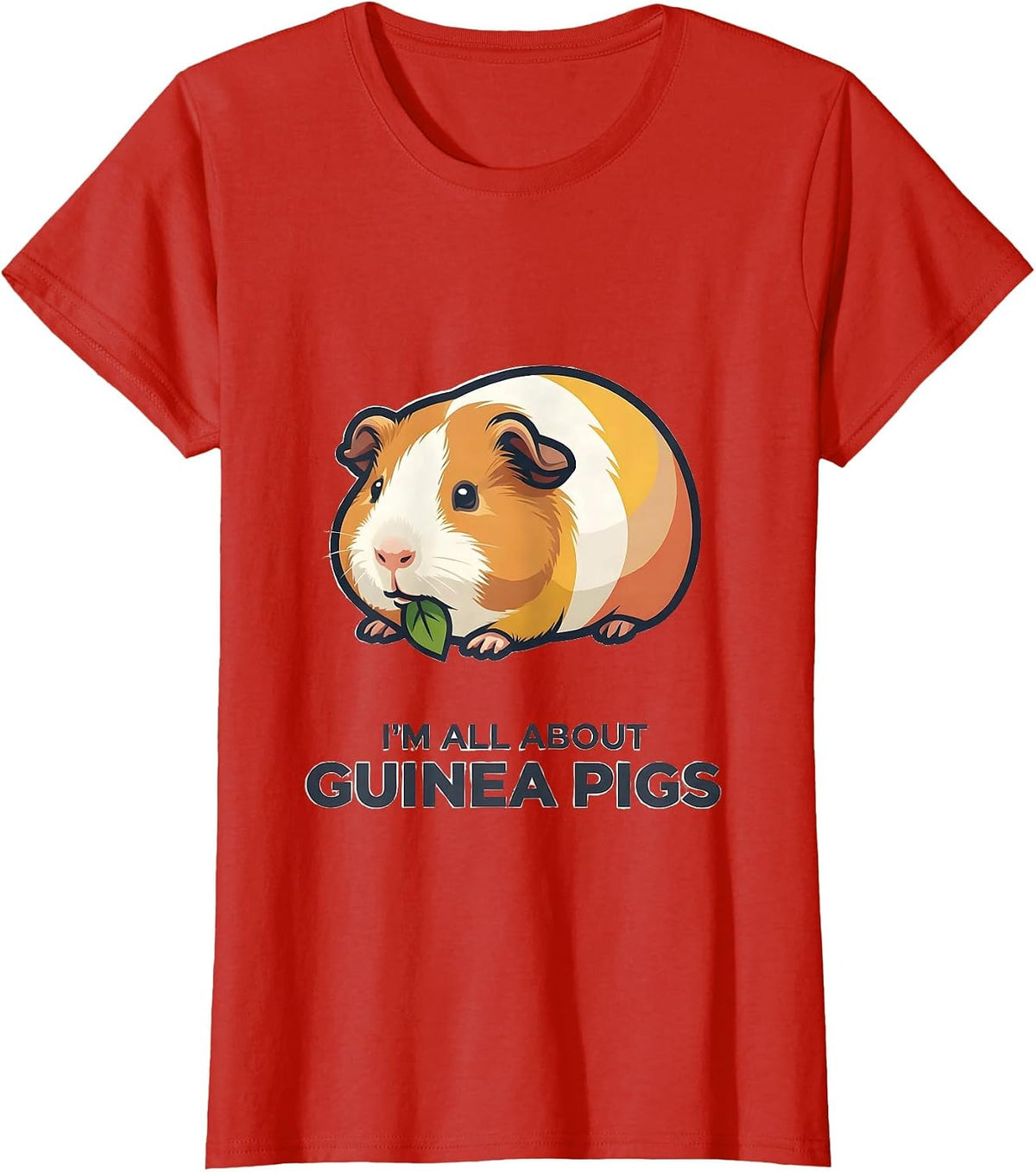 Women's I’m All About Guinea Pigs Funny Pig Lover Gift for Kids T-Shirt - Red