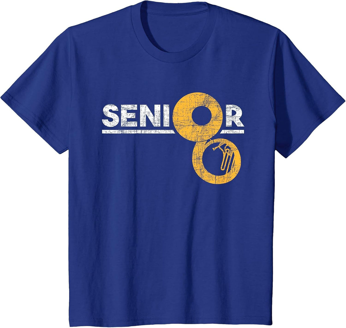 Senior - Sousaphone Player Musical Instrument Lover T-Shirt - Royal Blue