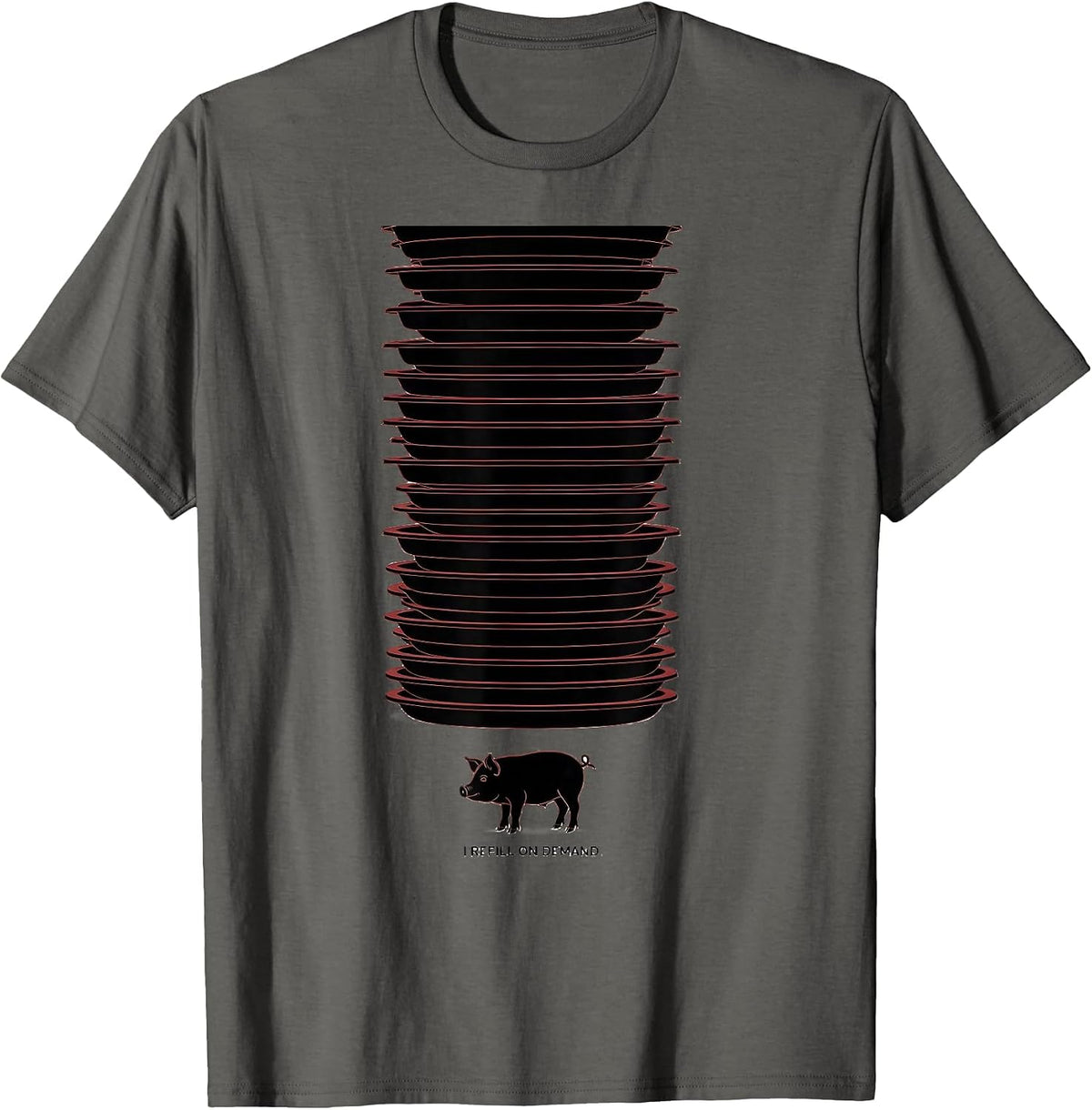 Men's I Refill On Demand Funny Guinea Pig Lover Humor T-Shirt - Asphalt Grey