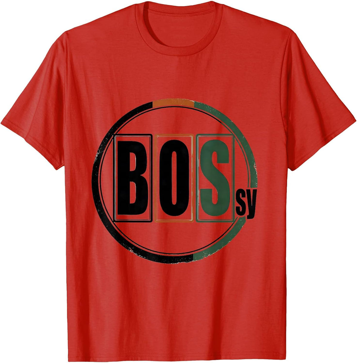 Men's BOSsy Vintage Funny Science Teacher Chemistry Nerd Gift T-Shirt - Red