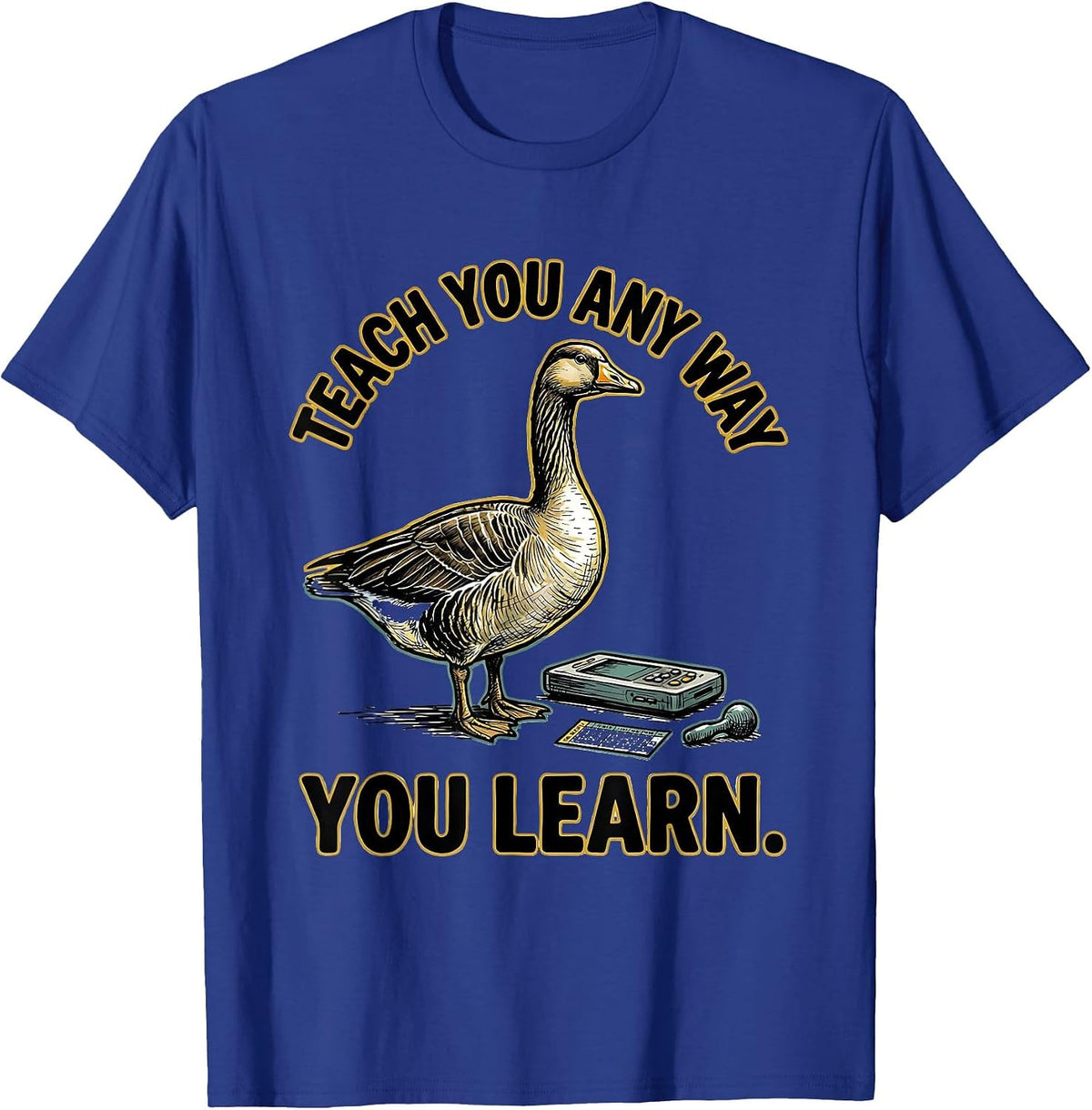 Men's Teach You Any Way You Learn Funny Special Education Teacher T-Shirt - Royal Blue