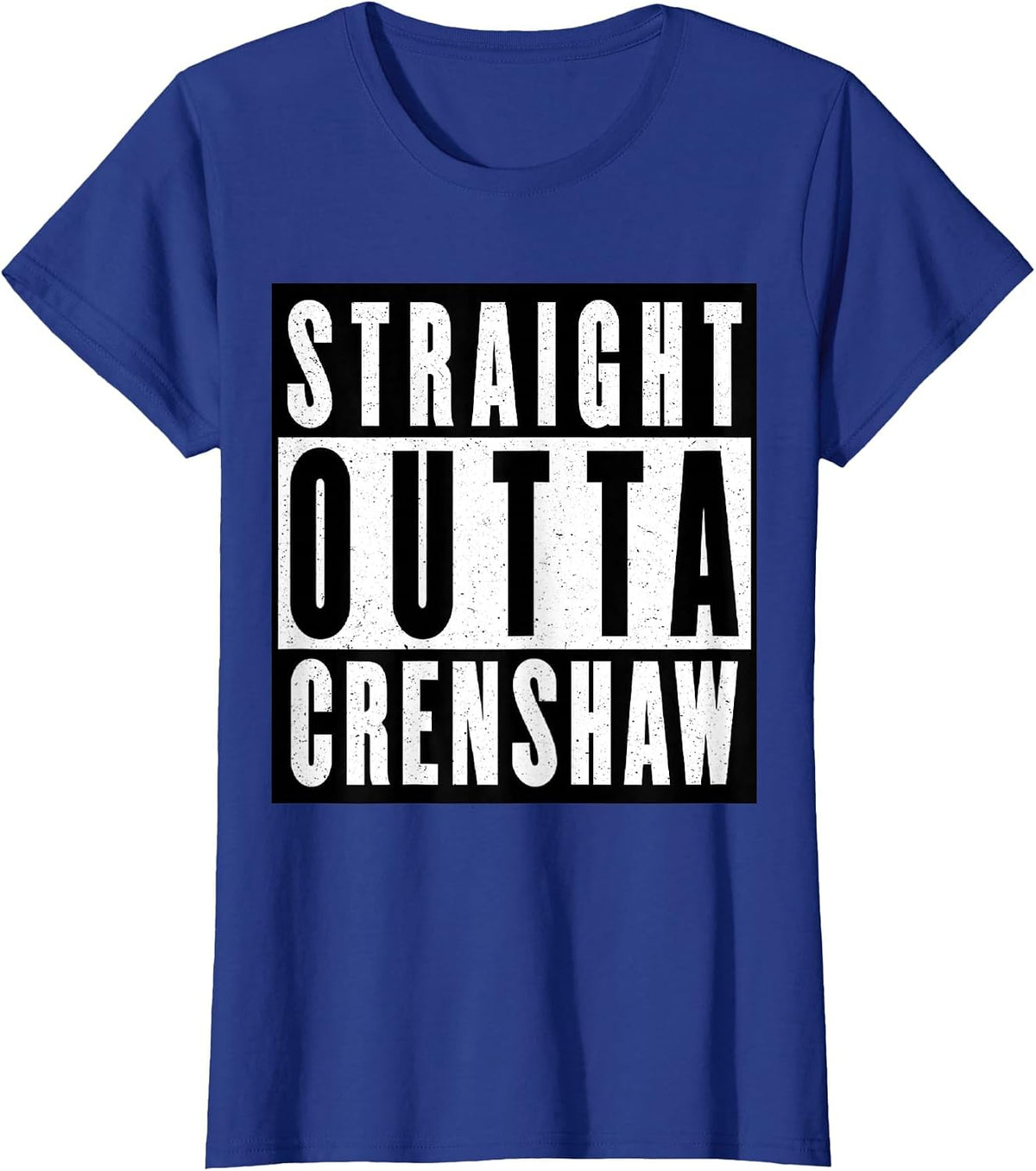 Straight Outta Crenshaw T-Shirt - Royal Blue