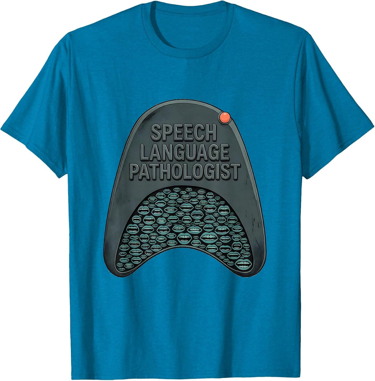 Speech Language Pathologist Midcentury Modern SLP Therapist T-Shirt - Sapphire Blue