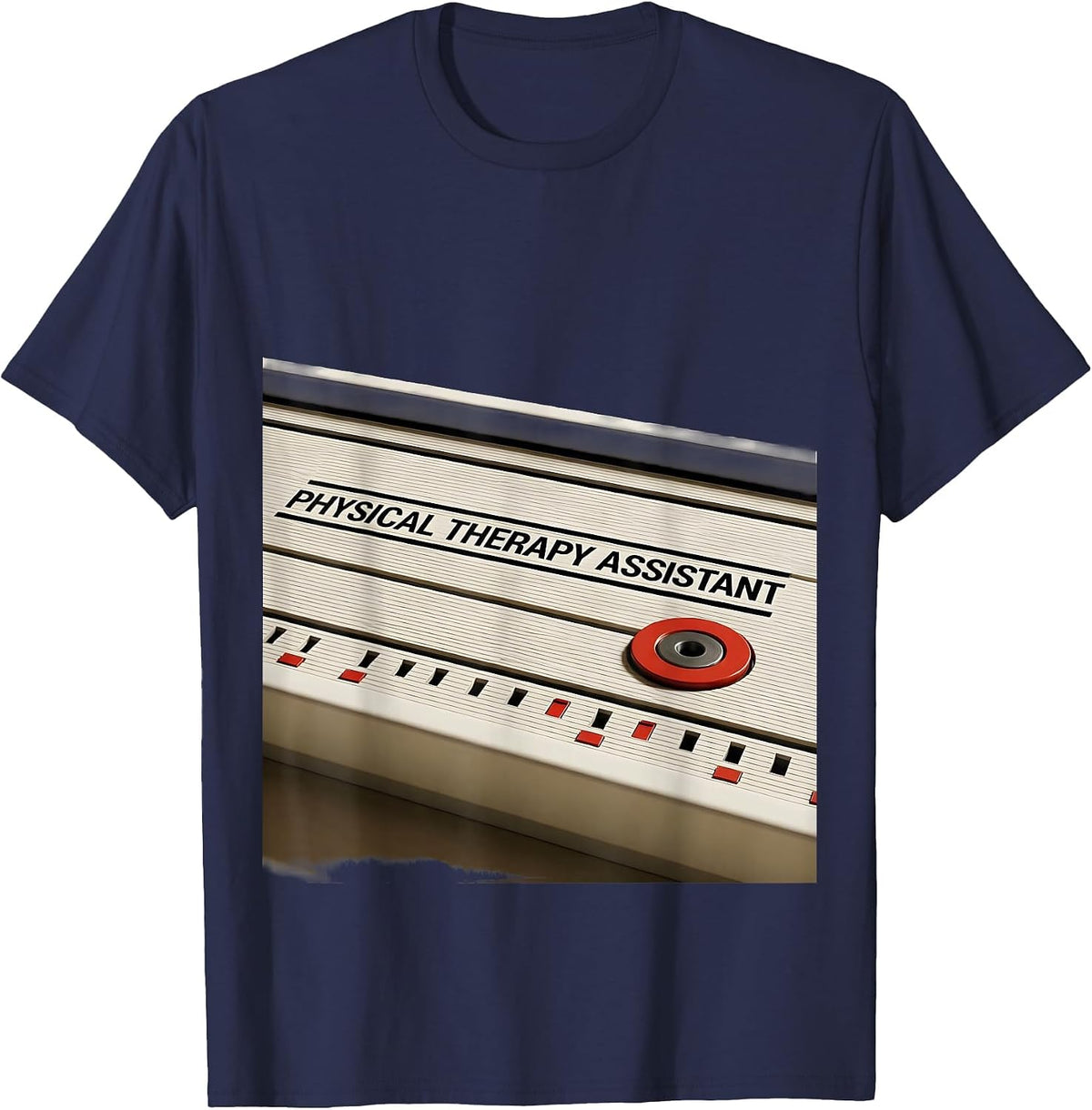 Physical Therapy Assistant Swiss International OT PT T-Shirt - Navy Blue
