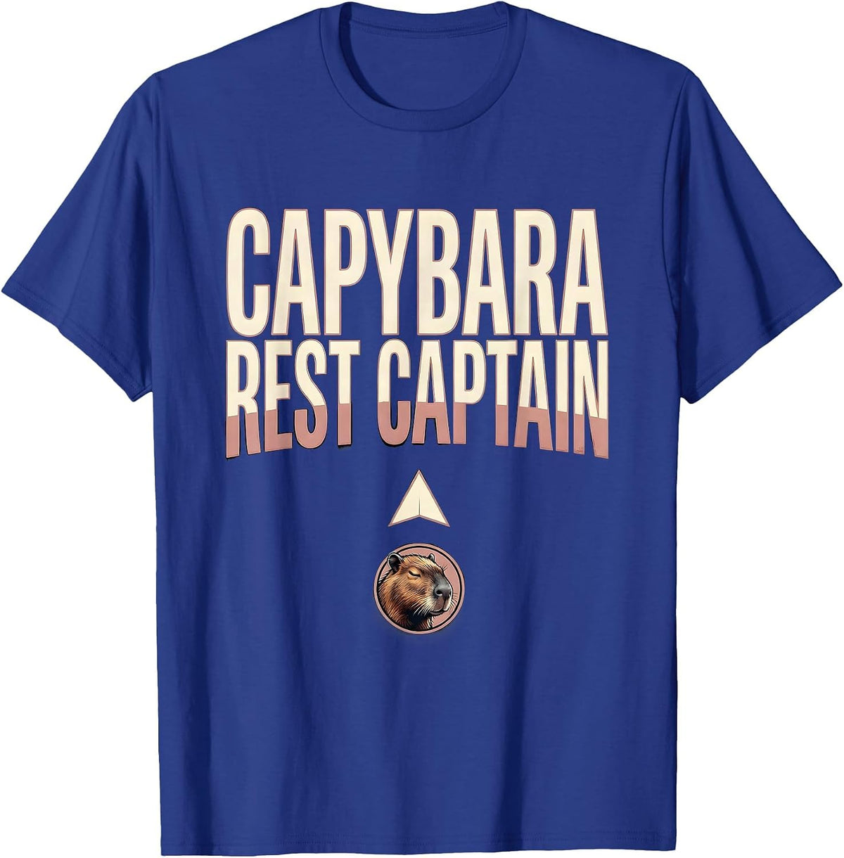 Capybara, Rest Captain Funny Gamer Gaming Meme Humor T-Shirt - Royal Blue