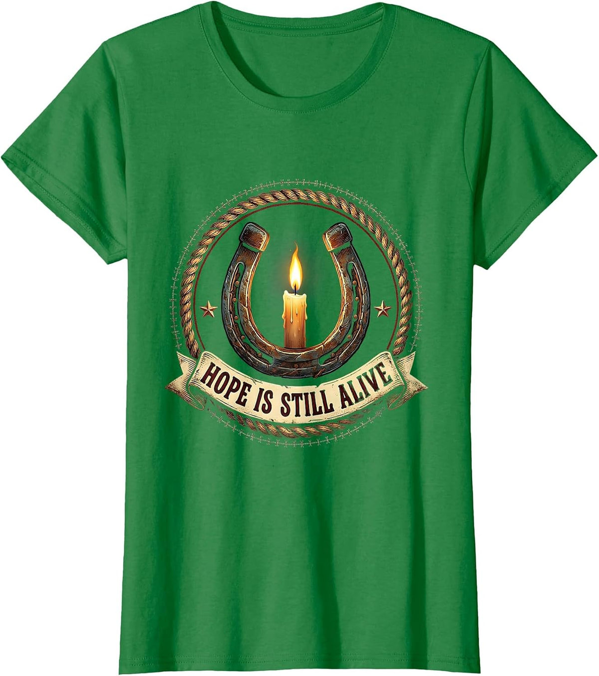 Women's Hope Is Still Alive Suicide Awareness Design T-Shirt - Kelly Green