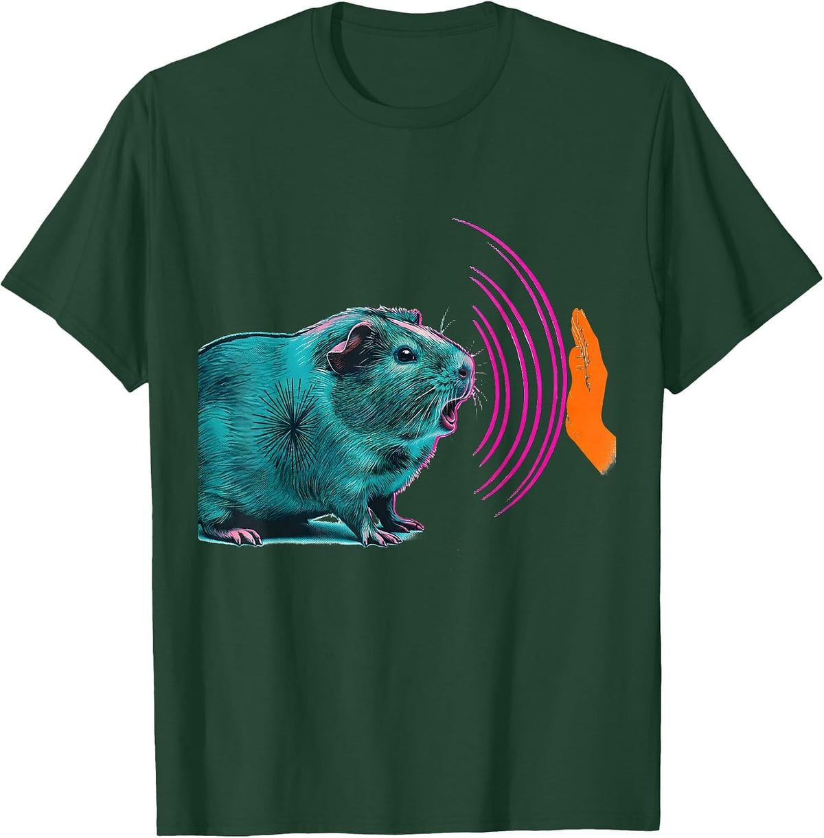 Guinea Pig Pet Lover Humor Cavy Owner Gift T-Shirt - Dark Green