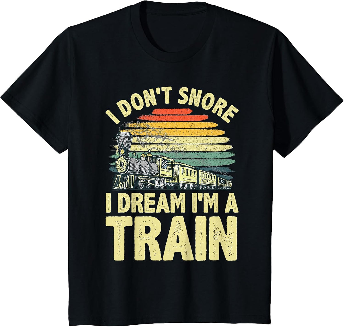 Best Train for Men Boys Steam Locomotive Train Collector T-Shirt - Black