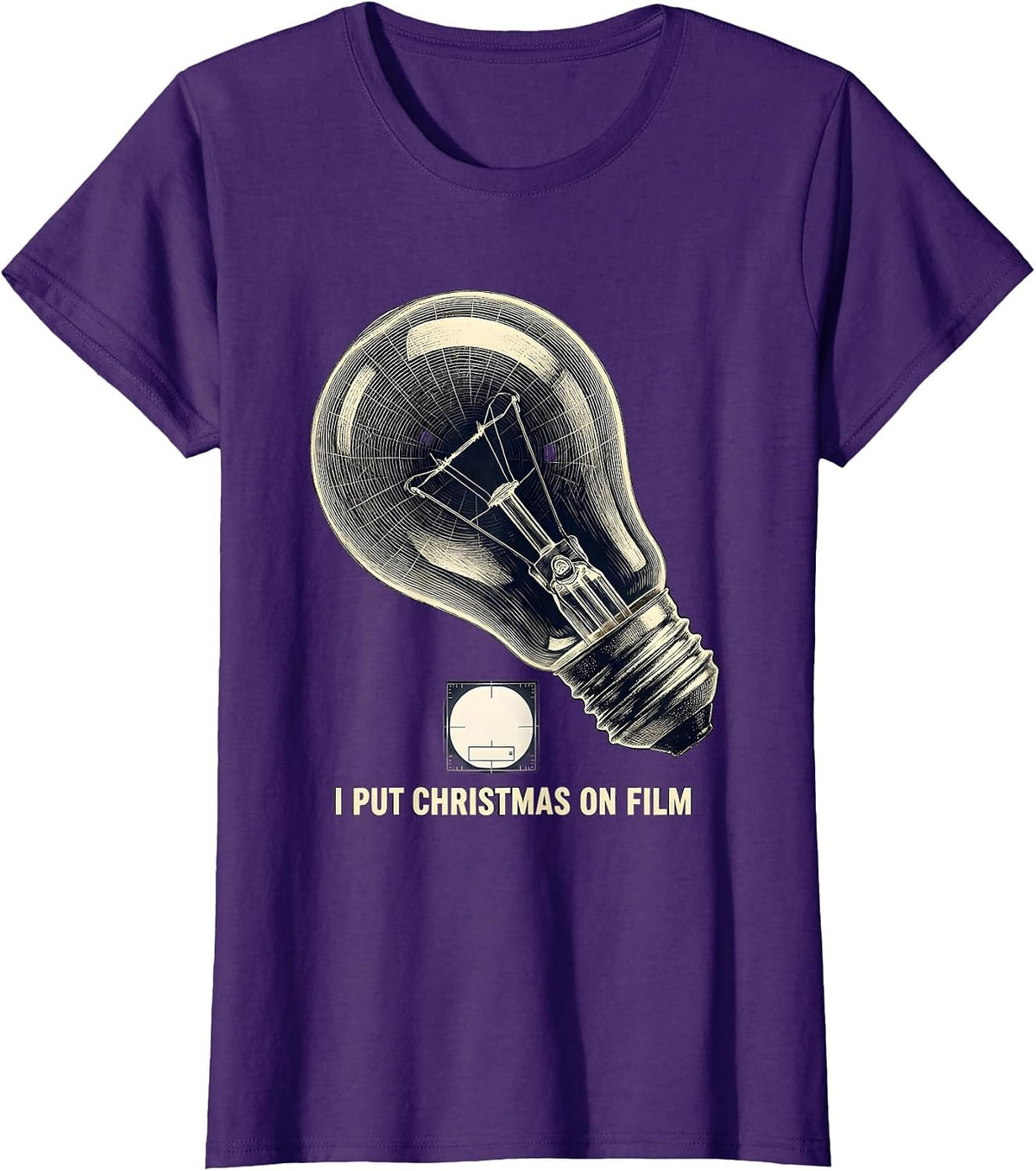 Women's I Put Christmas On Film Radiology Tech X-Ray Tech Humor T-Shirt - Purple