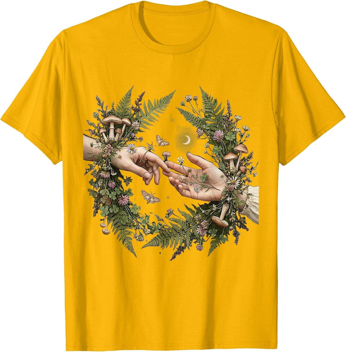 Reaching Through Darkness Suicide Awareness Design T-Shirt - Golden Yellow