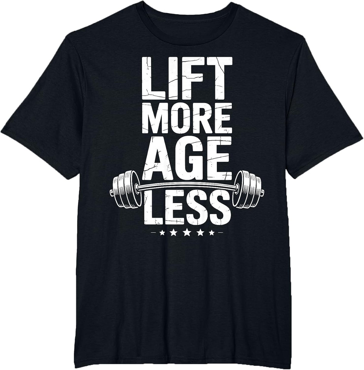Lift More Age Less T-Shirt - Black